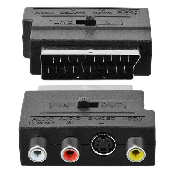 SCART ADAPTÖR SWICHLİ (İN-OUT) ELEKTROMER (4812)