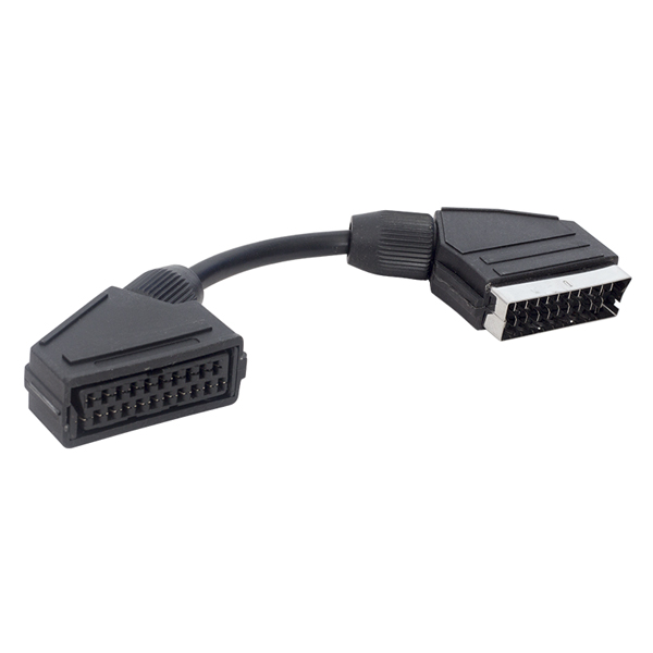 SCART ERKEK SCART DİŞİ ARA KABLO 20 CM ELEKTROMER (4812)