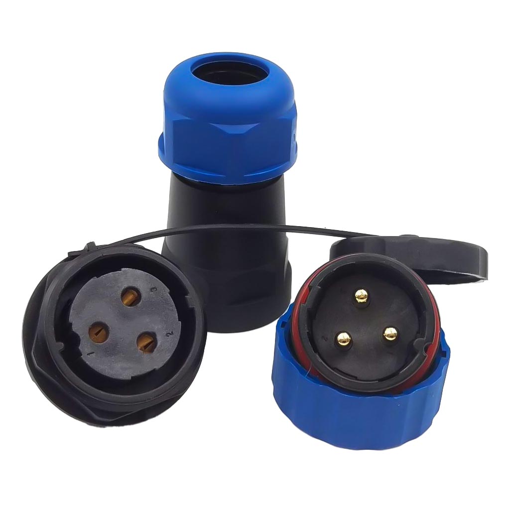 SD28 SU GEÇİRMEZ 3 PİN YUVARLAK 28 MM KONNEKTÖR (4812)