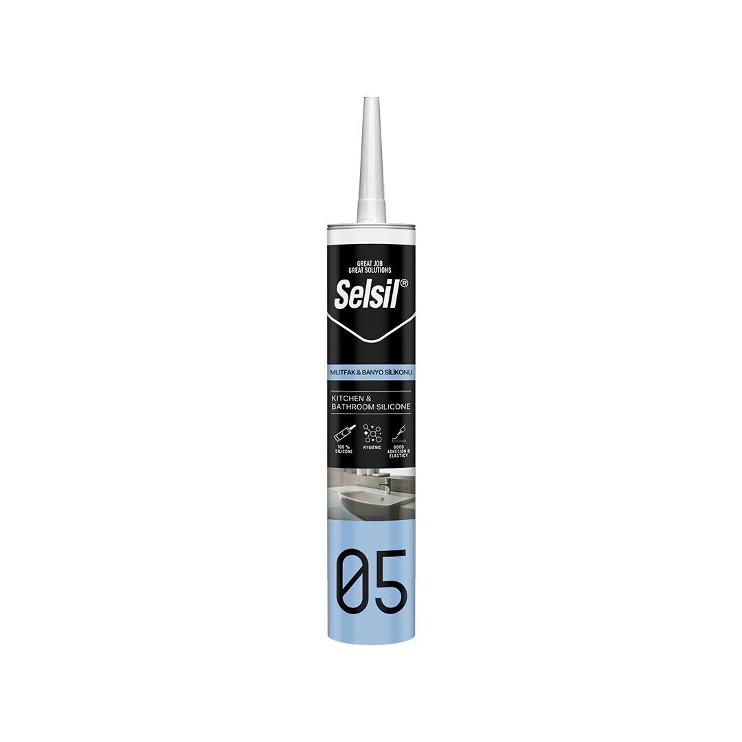 SELSİL 05 ŞEFFAF MUTFAK VE BANYO SİLİKON 280ML (4812)