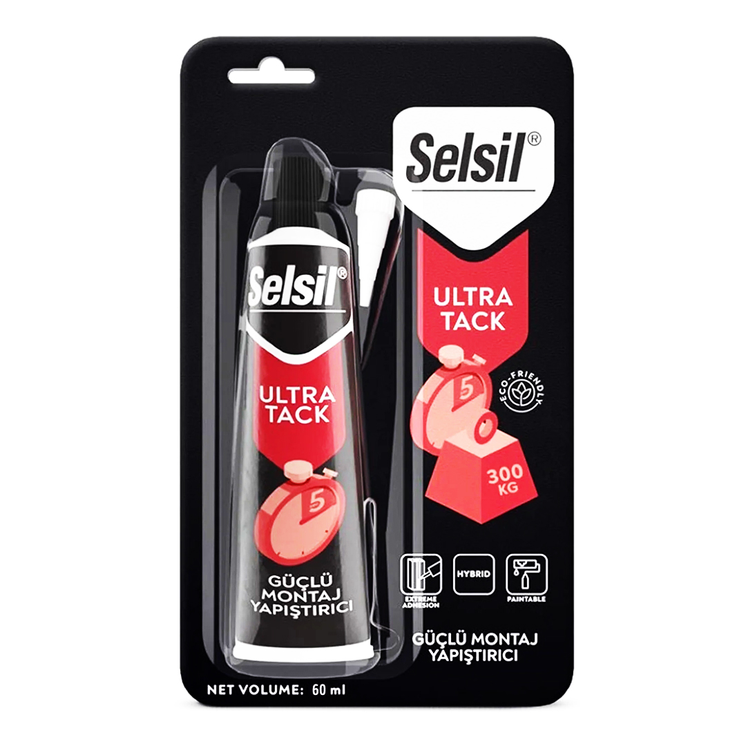 SELSİL MONTAJ YAPIŞTIRICI BEYAZ ULTRA TACK 60ML (4812)
