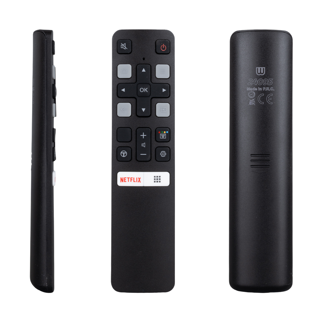 SES KOMUTSUZ  TCL RC 802V FMR1 50 - 55 ANDROID TV NETFLIX TUŞLU AKILLI LCD LED TV KUMANDA (4812)