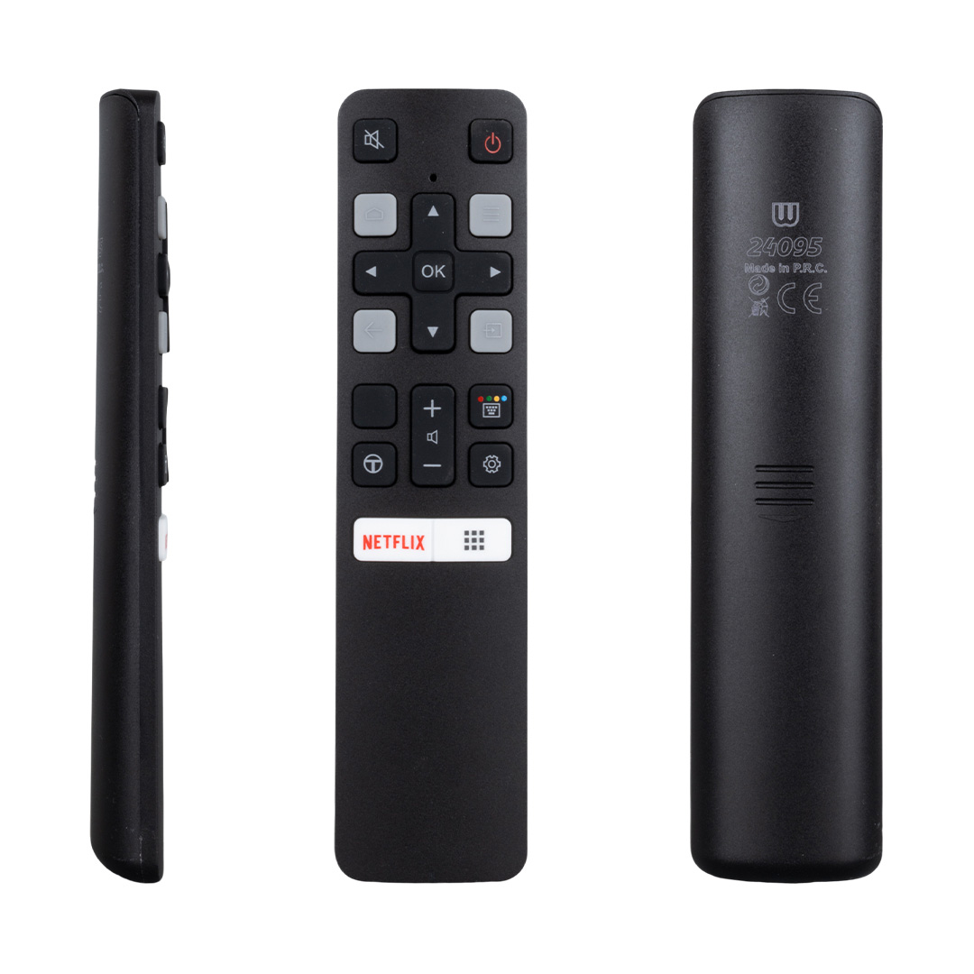 SES KOMUTSUZ  TCL RC 802V FMR1 50 - 55 ANDROID TV NETFLIX TUŞLU AKILLI LCD LED TV KUMANDA (4812)
