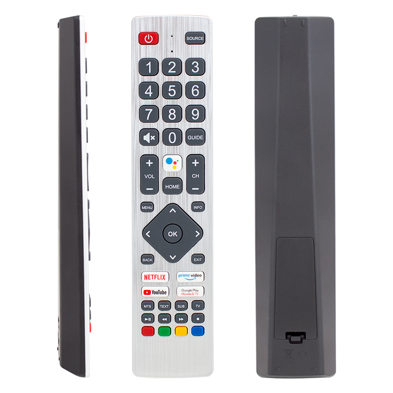 SHARP SH-V1 NETFLIX-YOUTUBE-GOOGLE PLAY TUŞ-PRIME VIDEO SES KOMUTLU LCD-LED TV KUMANDA (4812)