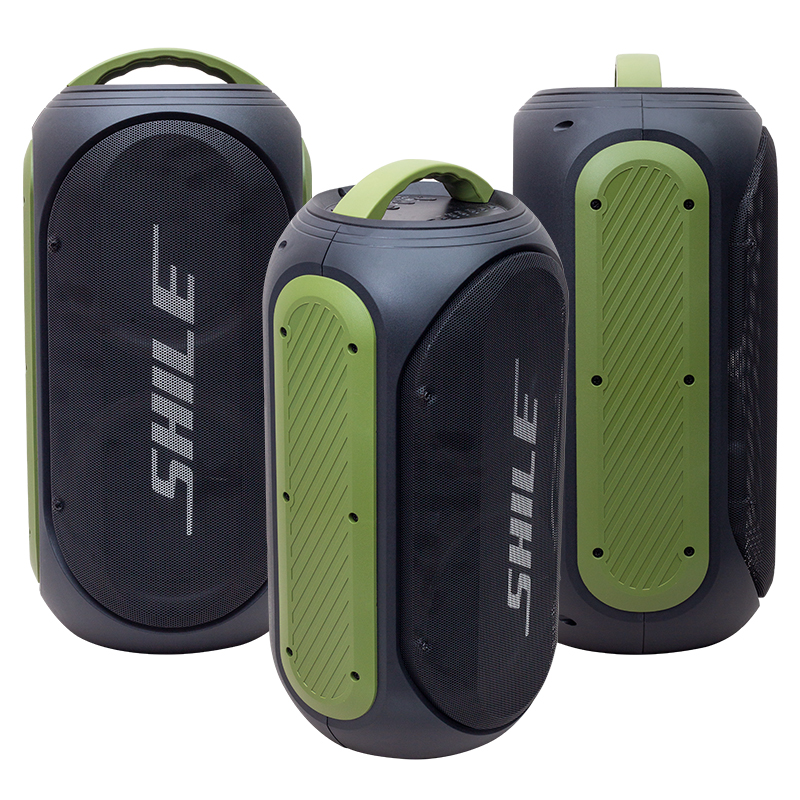 SHİLE SL-2019A EL MİKROFONLU-2 MİK GİRİŞ -2 GİTAR GİRİŞLİ KUMANDALI USB/SD/BT/FM IŞIKLI TAŞINABİLİR ŞARJLI SEYYAR ANFİ (4812)