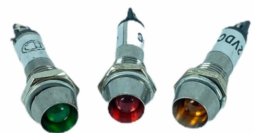 SİNYAL LAMBASI Ø8MM METAL 12V (IC-225) (4812)
