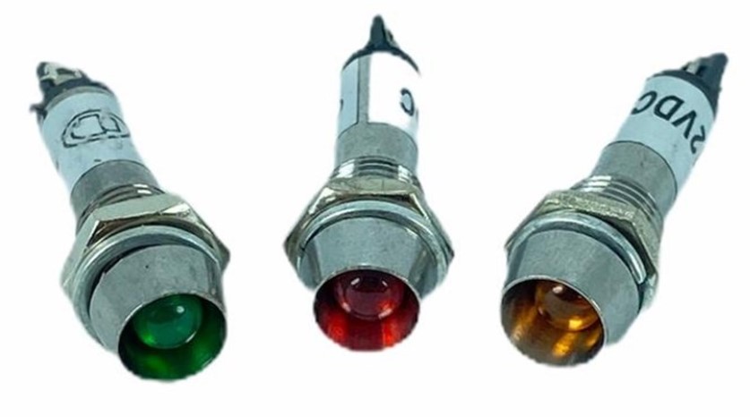 SİNYAL LAMBASI Ø8MM METAL 24V (IC-225) (4812)