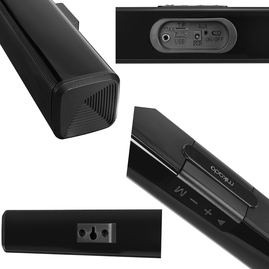 SİYAH 10WX2 12V/1.5A BT USB AUX TF KARTLI EV SİNEMA SOUNDBAR HOPARLÖR MD-SB101 (4812) SİYAH 10WX2 12V/1.5A BT USB AUX TF KARTLI EV SİNEMA SOUNDBAR HOPARLÖR MD-SB101 (4812)