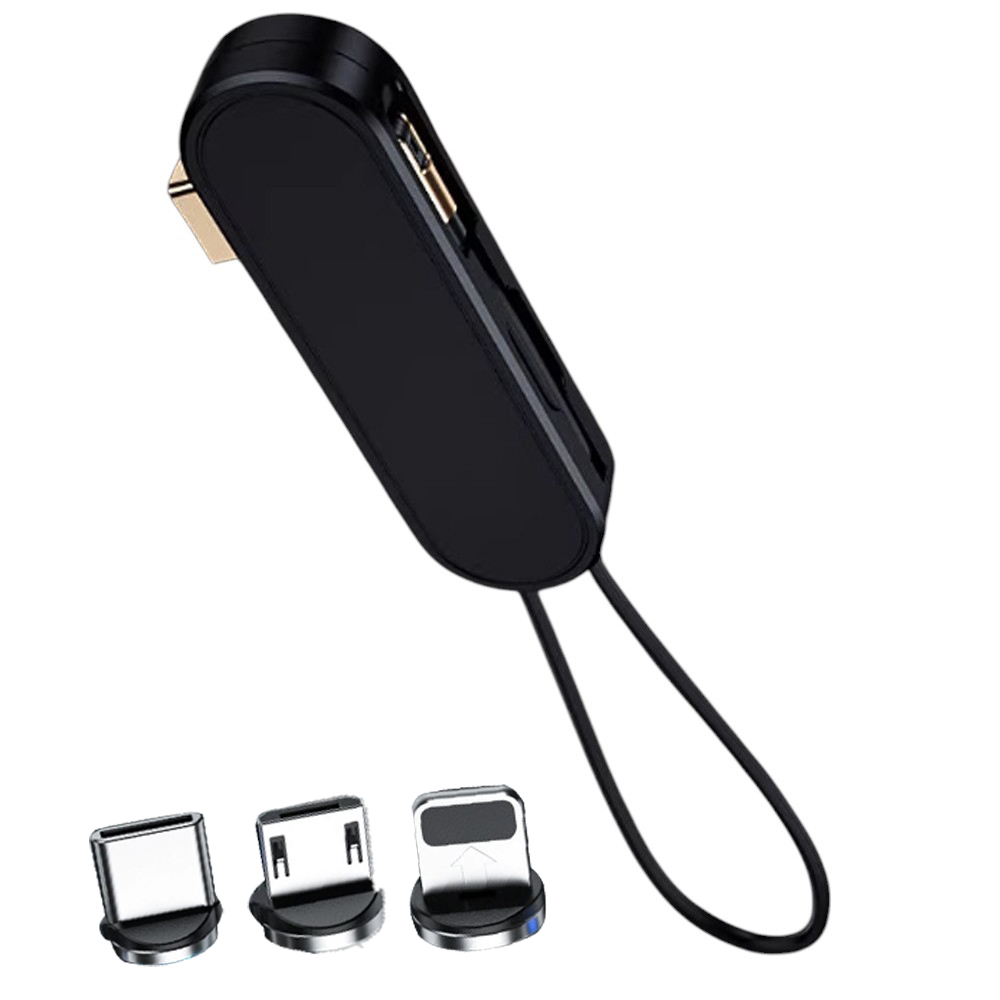 SİYAH 3İN1 (TYPE C- LİGHTNİNG- MİCRO USB) MANYETİK UÇ TAŞINABİLİR ŞARJ KABLOSU (4812) SİYAH 3İN1 (TYPE C- LİGHTNİNG- MİCRO USB) MANYETİK UÇ TAŞINABİLİR ŞARJ KABLOSU (4812)