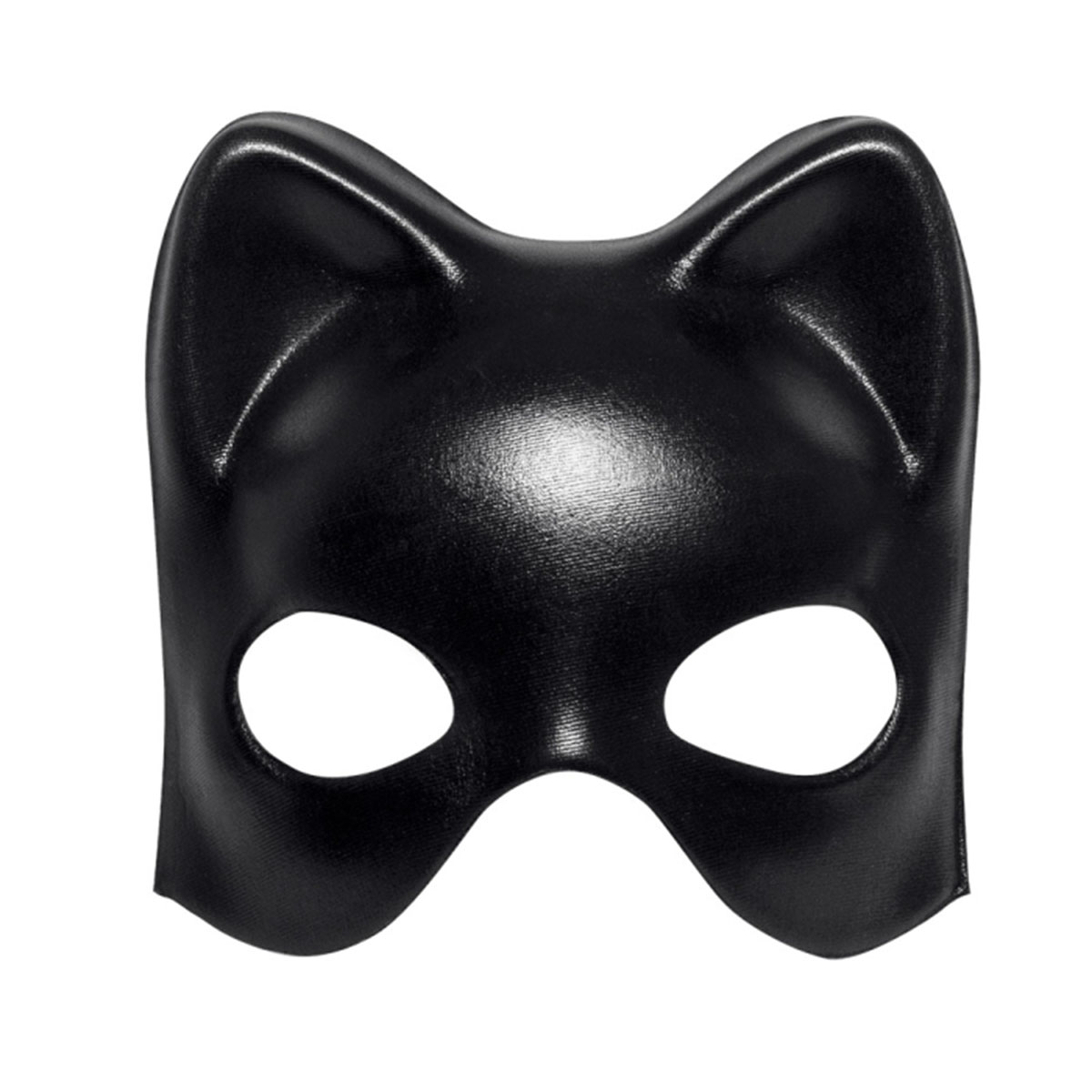 Siyah Deri Görünümlü Kedi Maskesi – Cosplay &amp;amp; Maskeli Balo (4812)