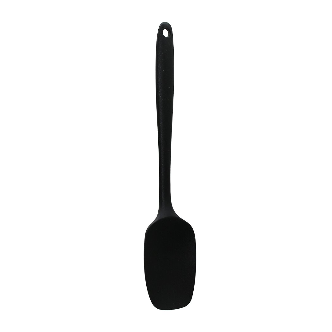 SİYAH ORTABOY SİLİKON SPATULA 27CM (4812)