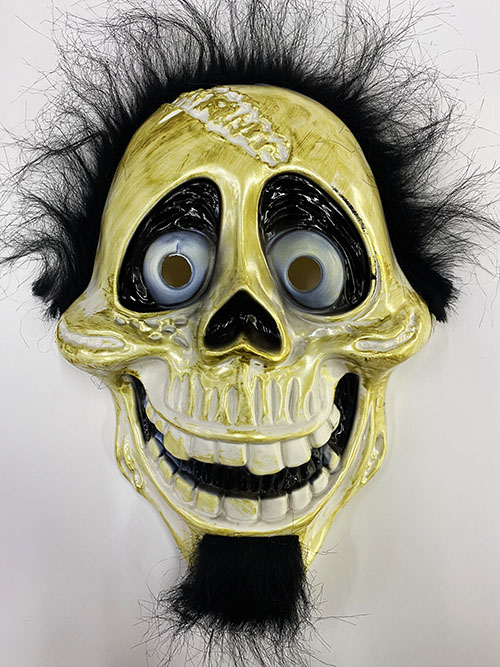 Siyah Peluş Saçlı Coco Hector Rivera Maskesi 25x23 cm (4812)