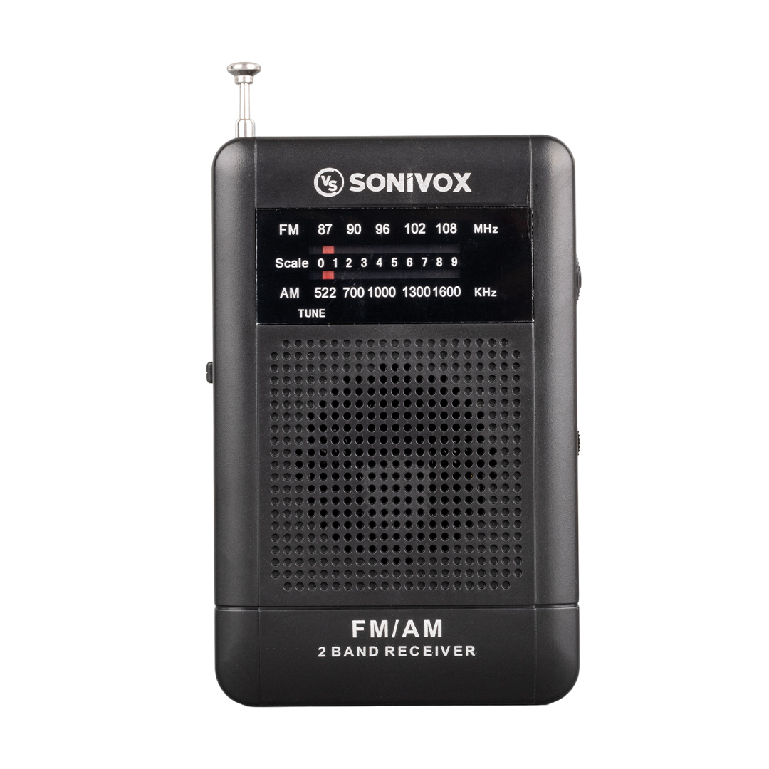 SİYAH RENK CEP TİPİ ANALOG FM RADYO VS-R115 (4812)