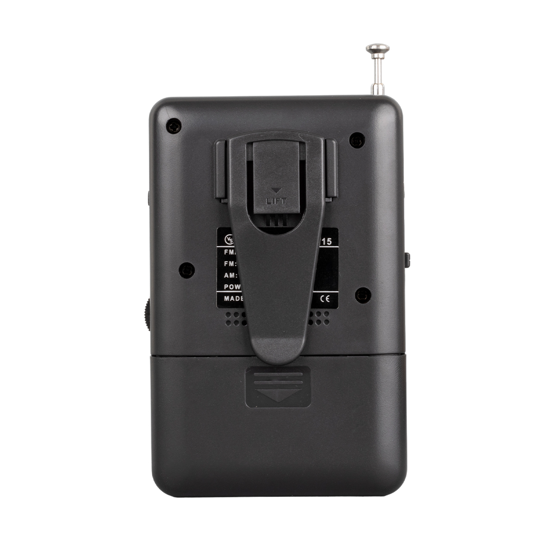 SİYAH RENK CEP TİPİ ANALOG FM RADYO VS-R115 (4812)