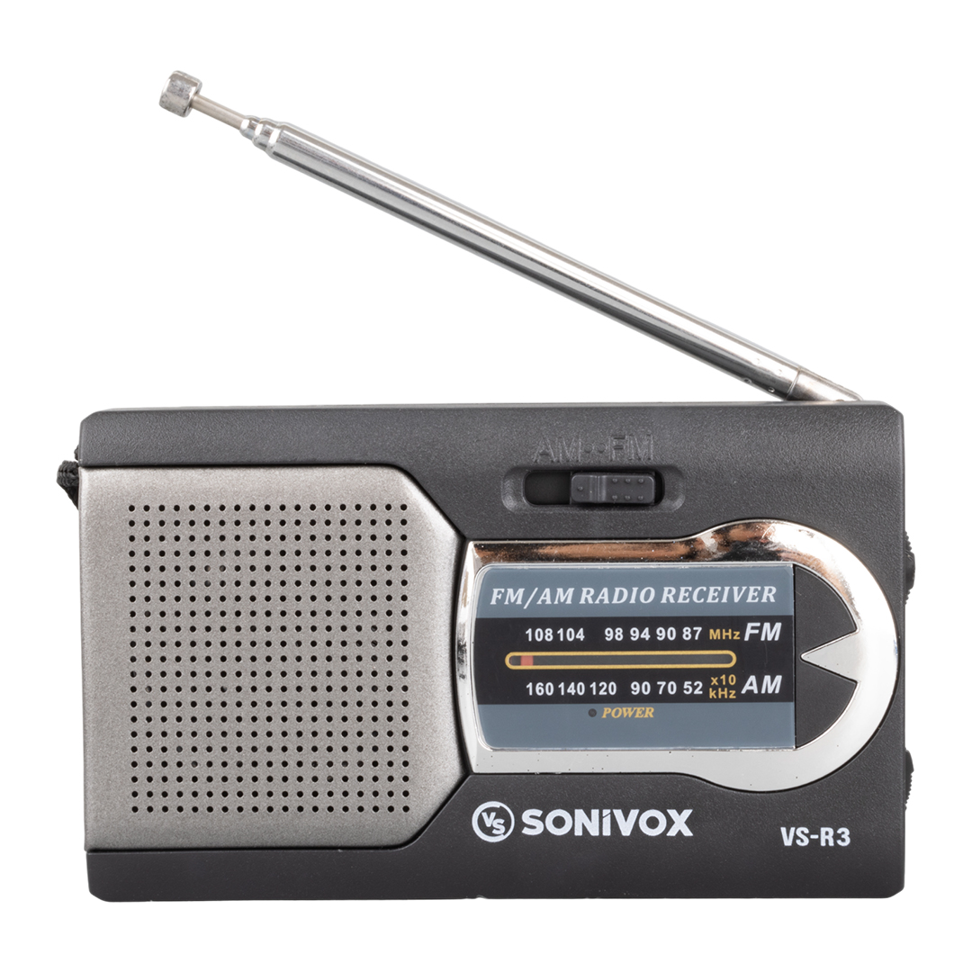 SİYAH RENK CEP TİPİ ANALOG FM RADYO VS-R3 (4812)