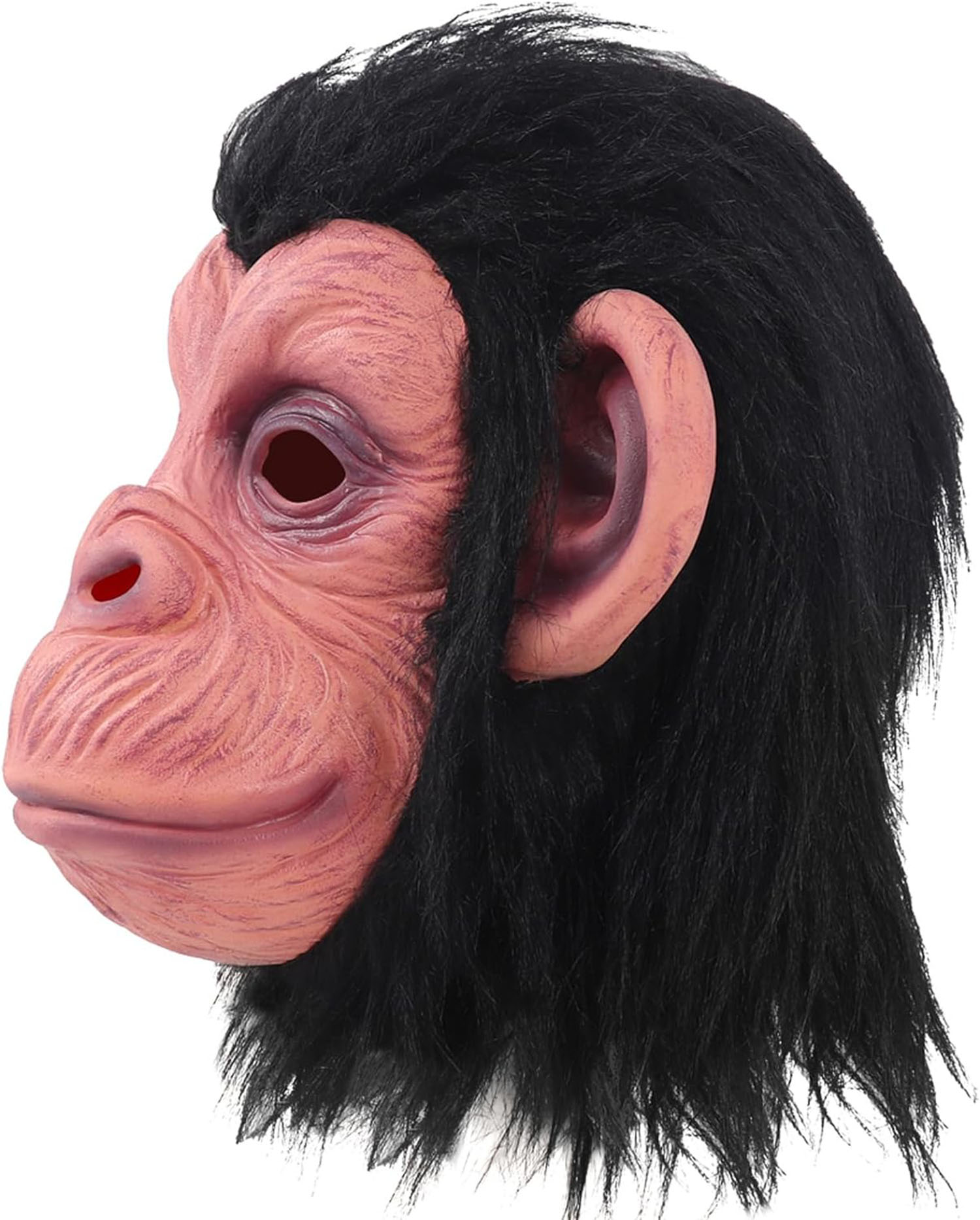 Siyah Saçlı Kafaya Tam Geçmeli Lateks Şempanze Maskesi - Lateks Maymun Orangutan Goril Maske Et Maske (4812) Siyah Saçlı Kafaya Tam Geçmeli Lateks Şempanze Maskesi - Lateks Maymun Orangutan Goril Maske Et Maske (4812)