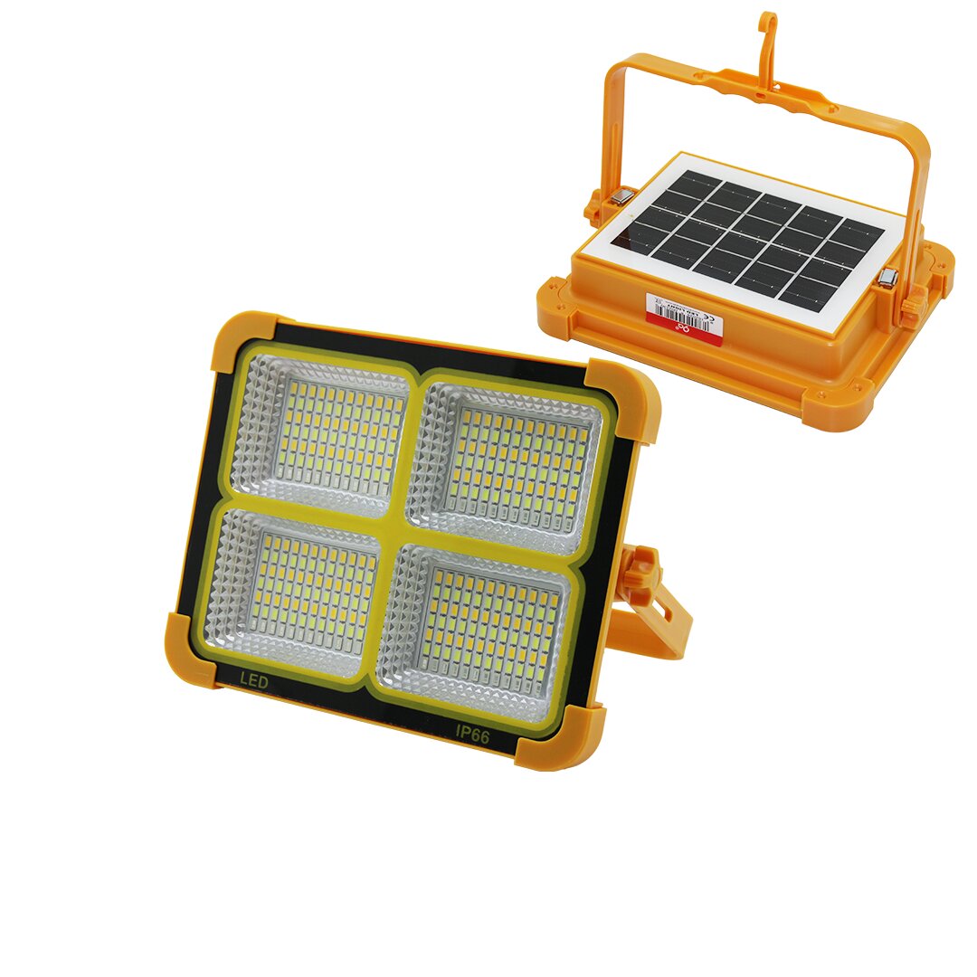 SOLAR LED LİGHT ÇAKARLI SOLAR PROJEKTÖR - POWERBANK KAMP - DIŞ MEKAN GÜNEŞ ENERJİLİ 12000mAh- 84X4=336LED (4812)