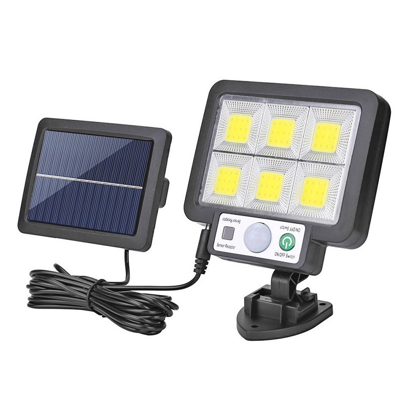 SOLAR PANELLİ HAREKET SENSÖRLÜ ÜÇ MODLU DUVAR LAMBASI (4812)