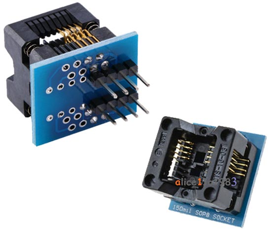 SOP 8 150 MİL PROGRAMMER ADAPTÖR SOP8 TO DİP 8  OTS-16-03 (4812)