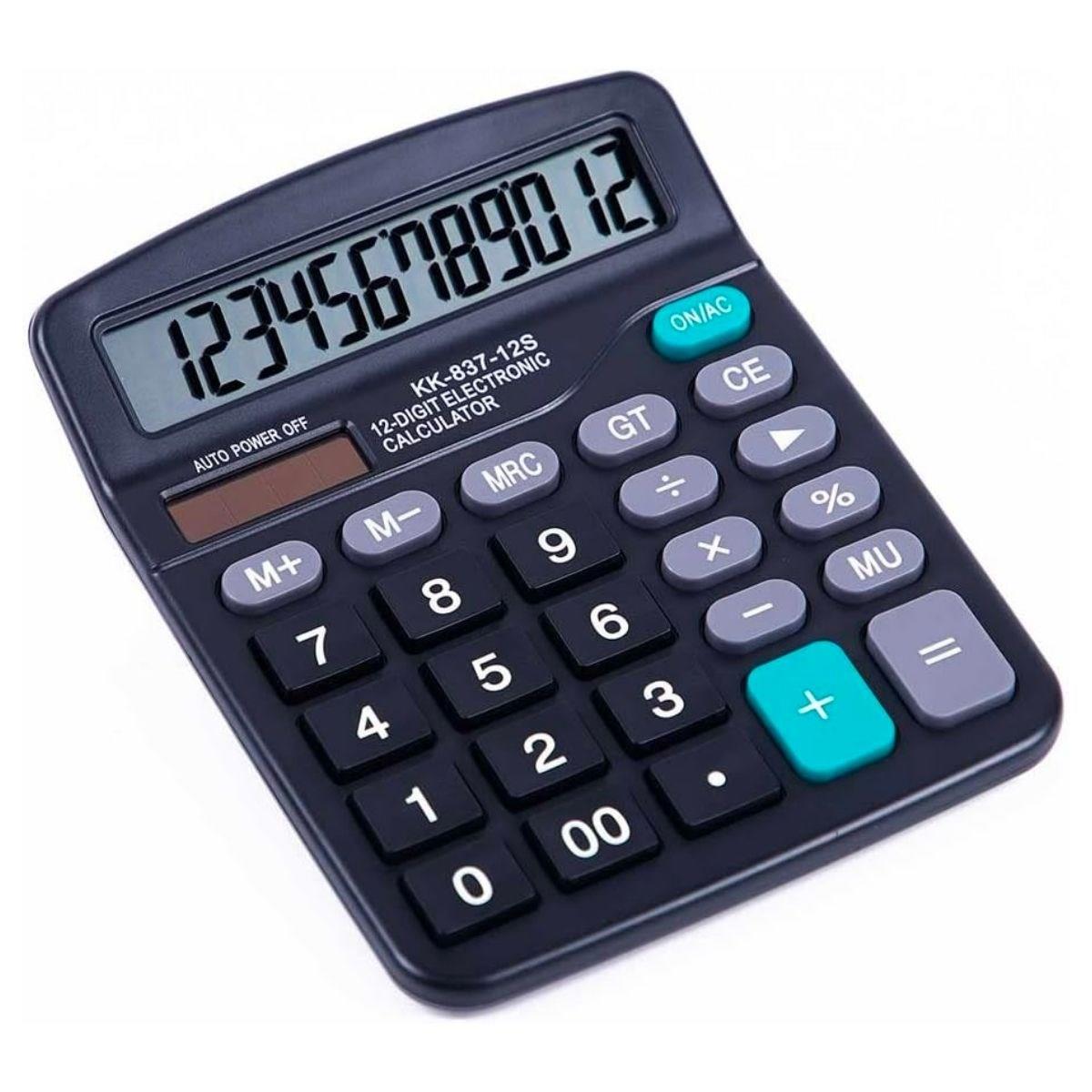Standart Fonksiyonlu 12 Haneli Geniş LCD Ekran,Pill Masaüstü Hesap Makinesi (4812) Standart Fonksiyonlu 12 Haneli Geniş LCD Ekran,Pill Masaüstü Hesap Makinesi (4812)