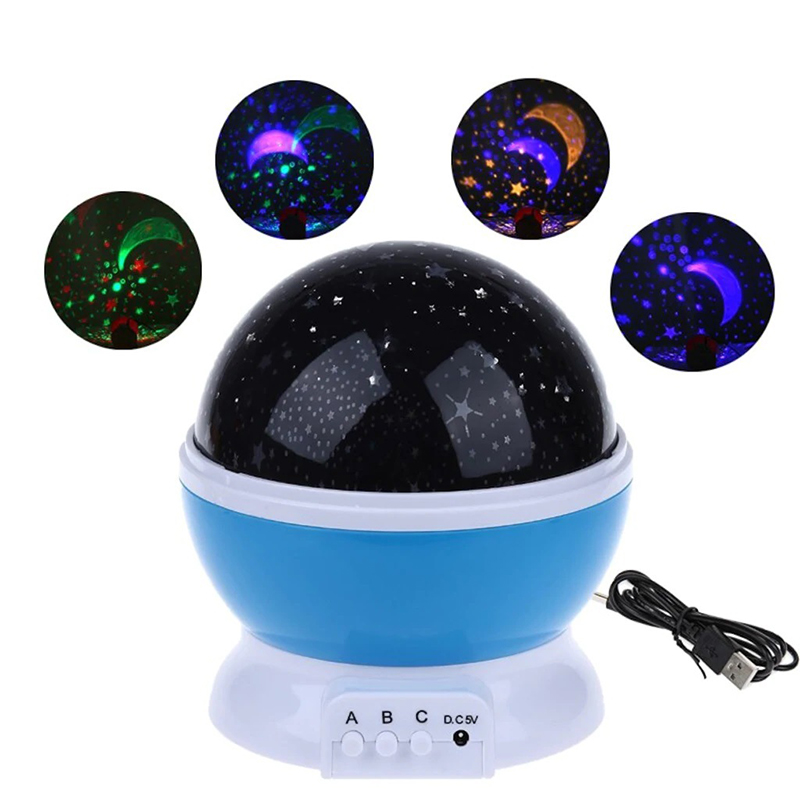 STARMASTER KLC-03 3 X KALEM PİLLİ + 5 VOLT YILDIZ YANSITMALI KÜRE TİP GECE LAMBASI 012-011 (4812)