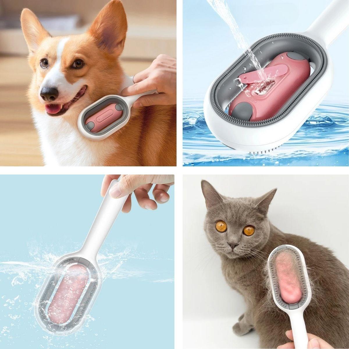 Su Hazneli Kedi ve Köpek Tüyü Toplamama Fırçası Su Hazneli Pet Tarağı (4812) Su Hazneli Kedi ve Köpek Tüyü Toplamama Fırçası Su Hazneli Pet Tarağı (4812)