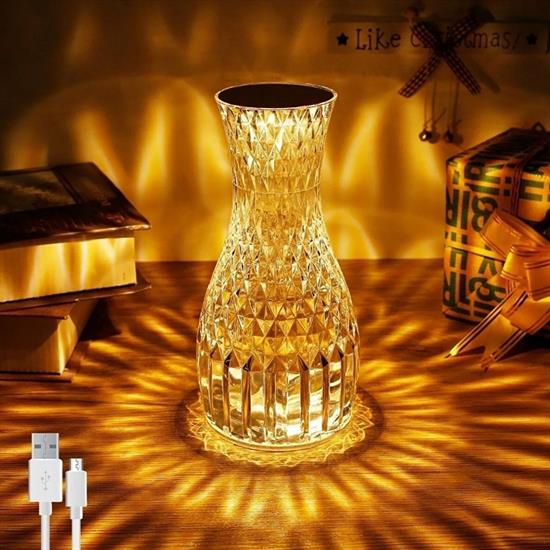 Sürahi Model USB Şarjlı Kumandalı 16 Farklı Işık Modlu Masa Üstü Kristal Akrilik Lamba Led (4812) Sürahi Model USB Şarjlı Kumandalı 16 Farklı Işık Modlu Masa Üstü Kristal Akrilik Lamba Led (4812)