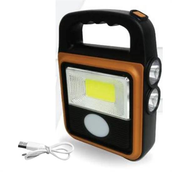 Taşınabilir 4 Farklı Fonksiyonlu Güneş Enerjili ve USB ile Şarj Olabilen Portatif Led Işıldak HS-8020 (4812)