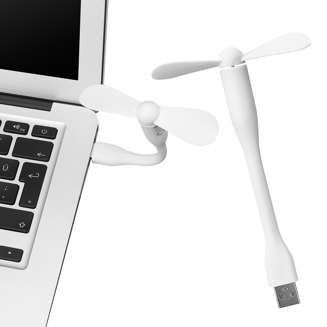 TAŞINABİLİR ESNEK BEYAZ USB MİNİ FAN SL-UF05 (4812)