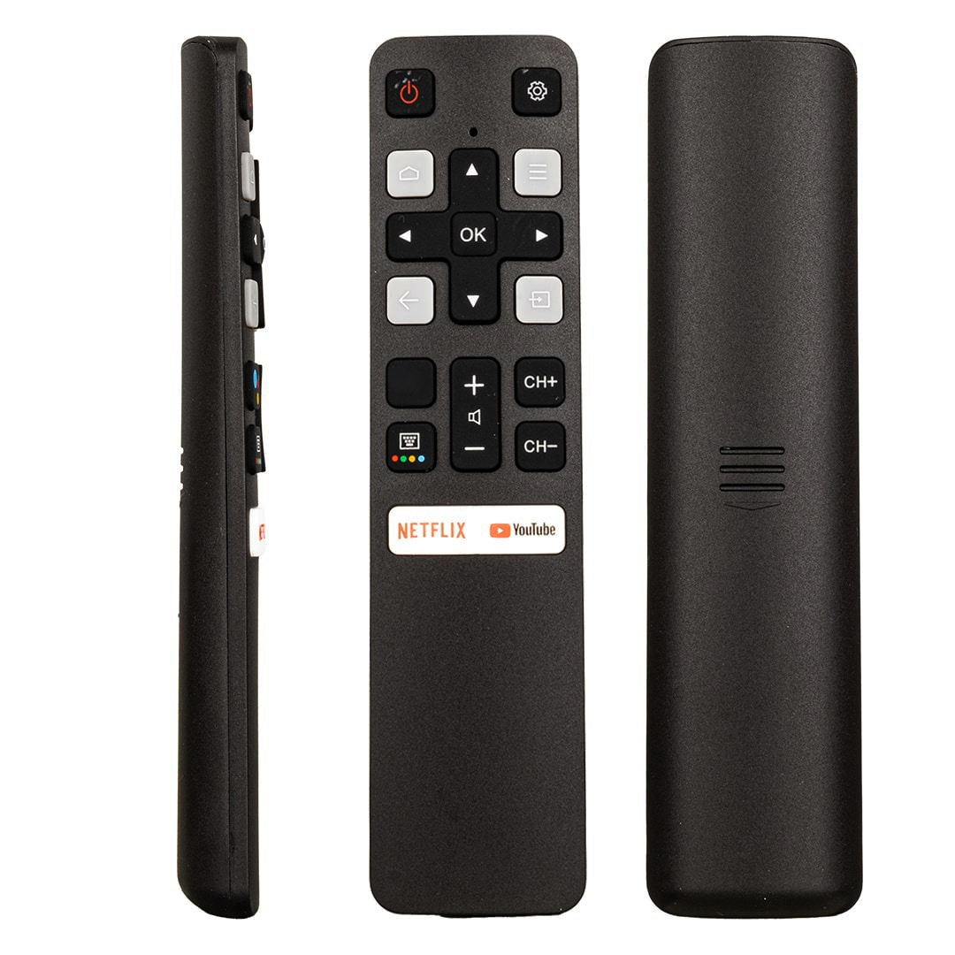 TCL RC 802V FNR1/HTC120 NETFLIX-YOUTUBE TUŞLU SES KOMUTSUZ LCD LED TV KUMANDA (4812)