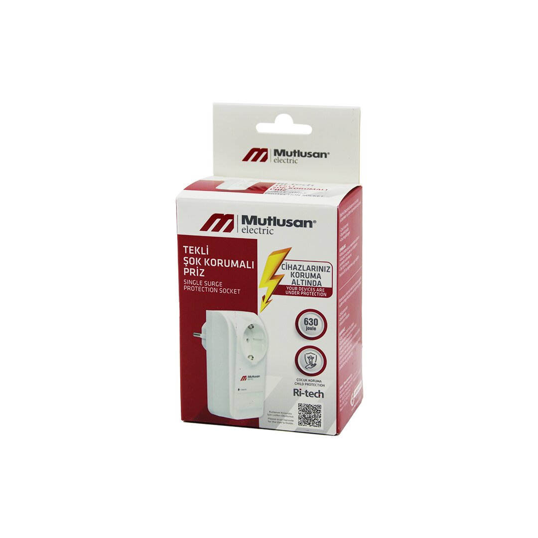 TEKLİ ŞOK KORUMALI PRİZ GOLYAT Rİ-TECH-001 (4812)