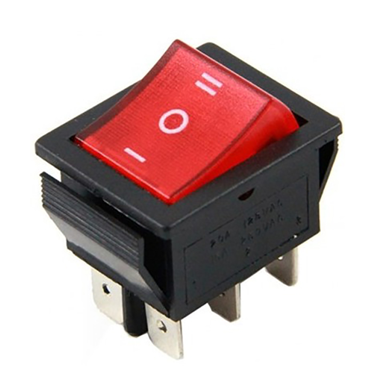 TEKLİ SOBA ANAHTARI GENİŞ IŞIKLI 6 PİN ON-OFF IC-105 (4812)