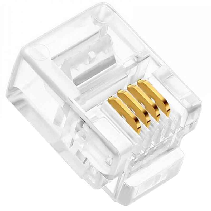 TELEFON SOKETİ RJ11 6P/4C (100LÜK PAKET) (4812)