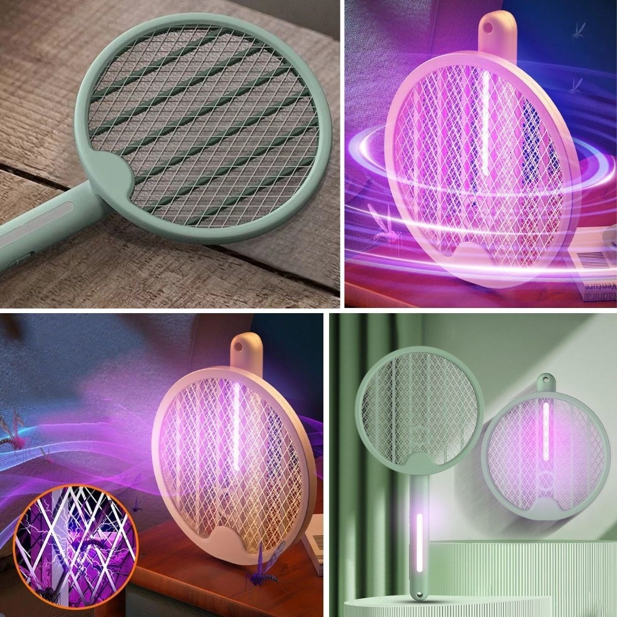 Tenis Raketi Tipi Masaüstü Olabilen Gece Lambalı Sinek Kovucu,Öldürücü Raket (4812) Tenis Raketi Tipi Masaüstü Olabilen Gece Lambalı Sinek Kovucu,Öldürücü Raket (4812)