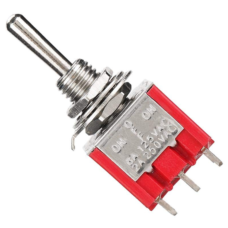 TOGGLE SWİTCH ON-OFF-ON Ø6MM MTS-303 (IC-148B) (4812) TOGGLE SWİTCH ON-OFF-ON Ø6MM MTS-303 (IC-148B) (4812)