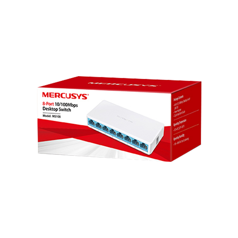 TP-LINK MERCUSYS MS108 10/100 MBPS 8 PORT ETHERNET SWITCH (4812) TP-LINK MERCUSYS MS108 10/100 MBPS 8 PORT ETHERNET SWITCH (4812)