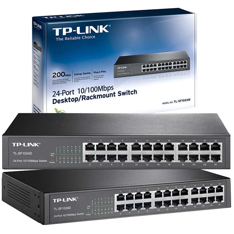 TP-LINK TL-SF1024D 24 PORT 10/100 MBPS SWITCH (4812)