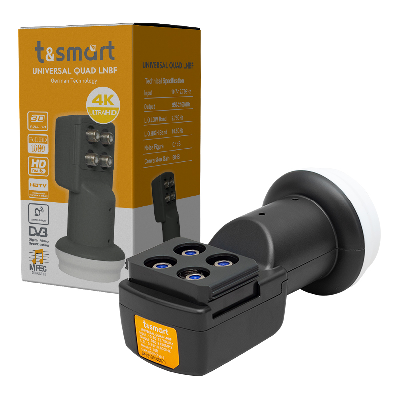TSMART 0.1DB ULTRA HD 4K UNIVERSAL QUAD DÖRT ÇIKIŞLI LNB (4812) TSMART 0.1DB ULTRA HD 4K UNIVERSAL QUAD DÖRT ÇIKIŞLI LNB (4812)