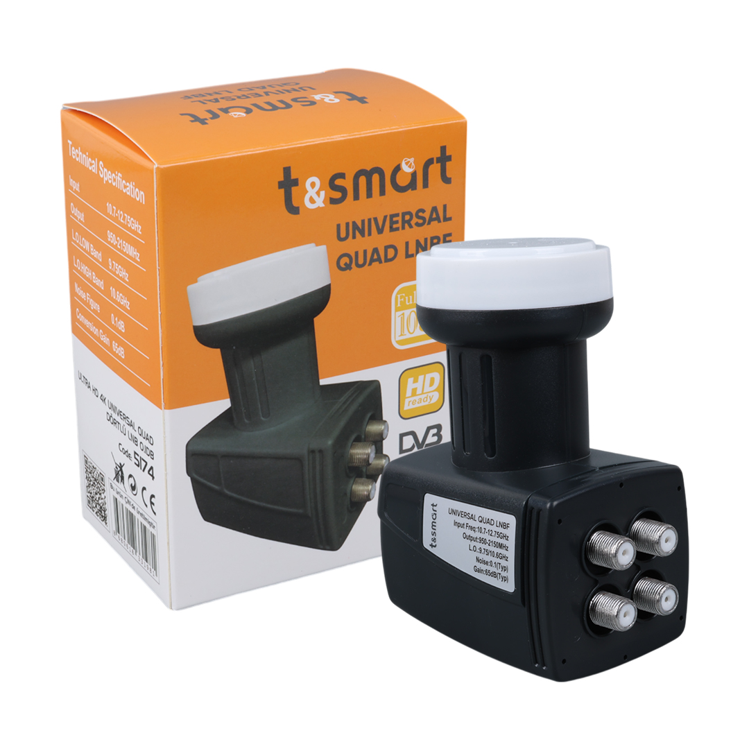TSMART 0.1DB ULTRA HD 4K UNIVERSAL QUAD DÖRT ÇIKIŞLI LNB (4812) TSMART 0.1DB ULTRA HD 4K UNIVERSAL QUAD DÖRT ÇIKIŞLI LNB (4812)