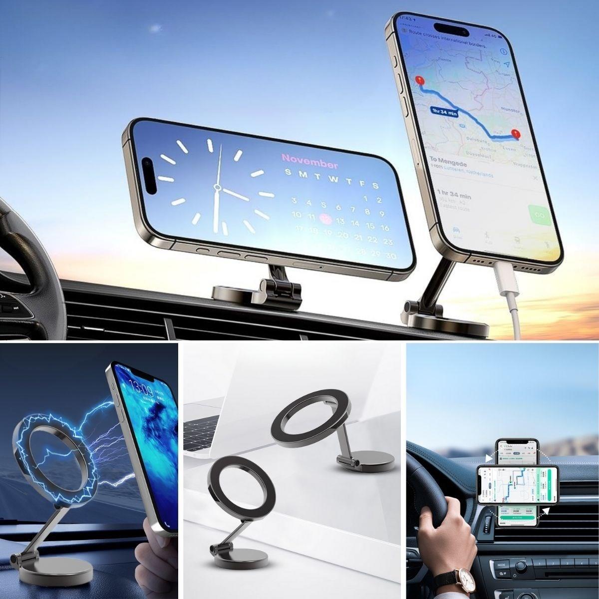 Tüm Telefonlarla Uyumlu Manyetik Araç Telefonu Tutacağı Katlanır 360 Derece Dönen Telefon Standı (4812) Tüm Telefonlarla Uyumlu Manyetik Araç Telefonu Tutacağı Katlanır 360 Derece Dönen Telefon Standı (4812)