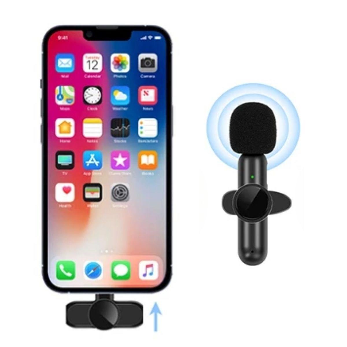 Type C Uyumlu İphone Dönüştürücülü Kablosuz Yaka Mikrofonu Android ve İphone Uyumlu Mini Mikrofon (4812) Type C Uyumlu İphone Dönüştürücülü Kablosuz Yaka Mikrofonu Android ve İphone Uyumlu Mini Mikrofon (4812)