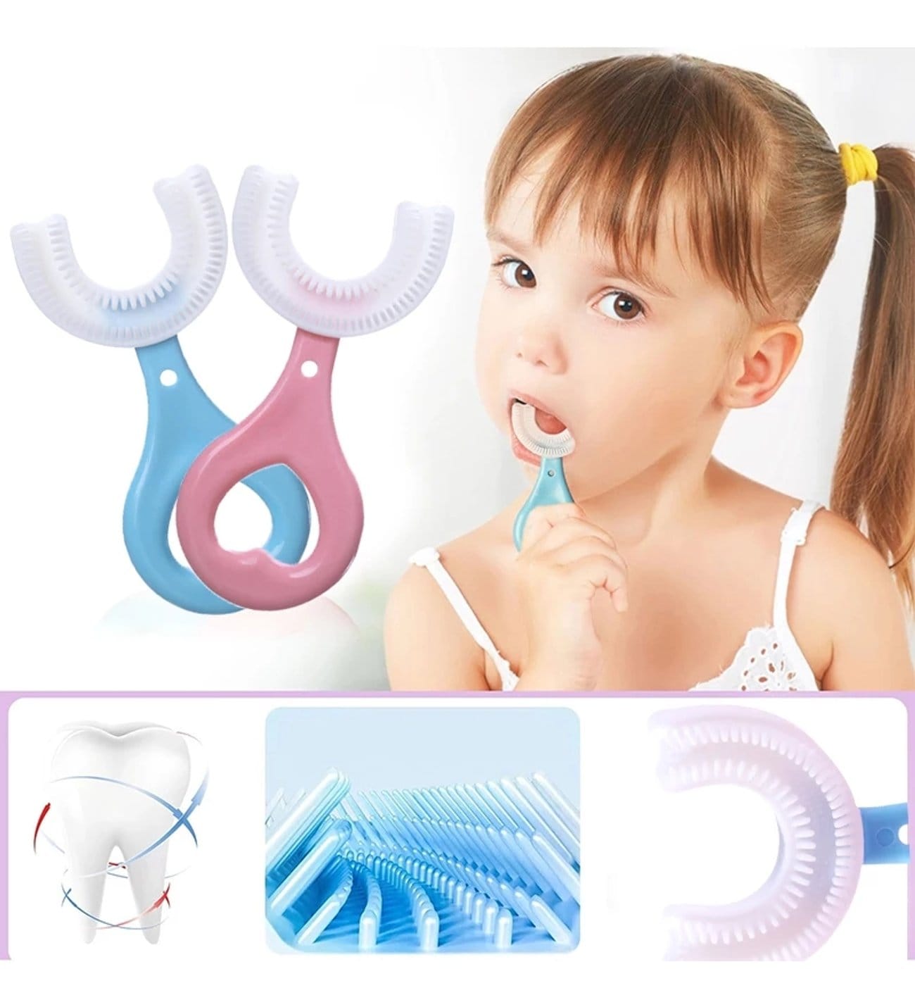 U Tipi Bebek Ağız Bakım ve Diş Fırçası (4812) U Tipi Bebek Ağız Bakım ve Diş Fırçası (4812)