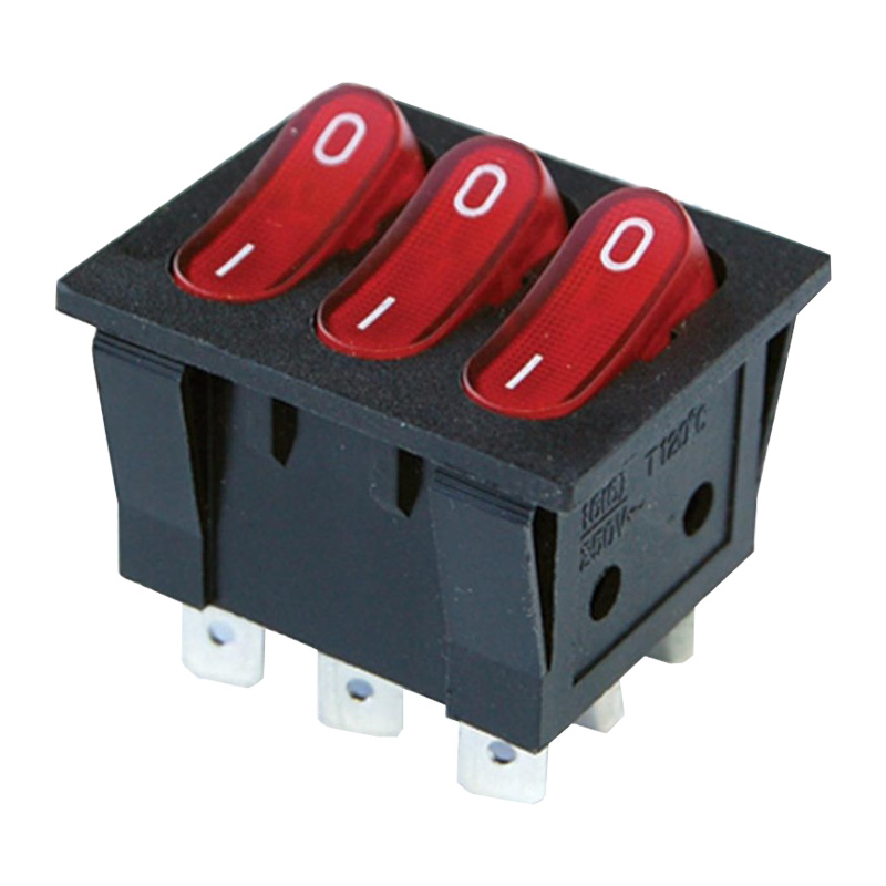 ÜÇLÜ IŞIKLI ANAHTAR ON-OFF 9P (IC-135) (4812)