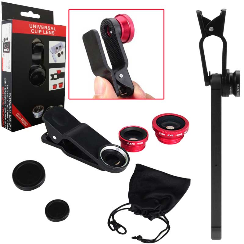 UNIVERSAL 2 LENS SETİ CEP TELEFONLARI VE TABLETLER İÇİN (4812)