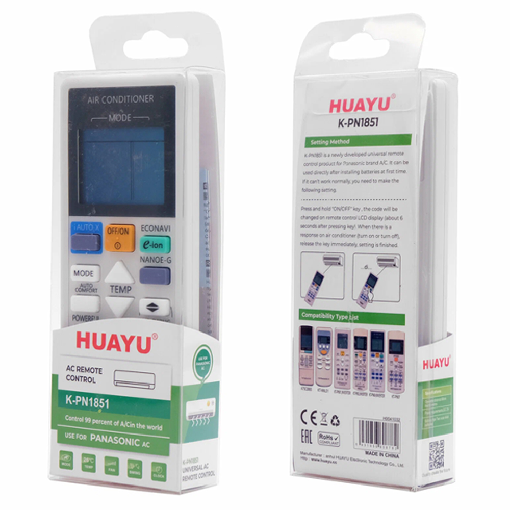 UNIVERSAL PANASONIC KLİMA KUMANDASI K-PN1851 (4812)