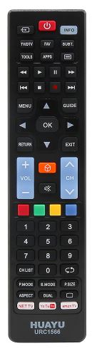URC1566 5 IN 1 YOUTUBE - NETFLIX - AMAZON TUŞLU UNIVERSAL LCD- LED TV KUMANDA (4812)