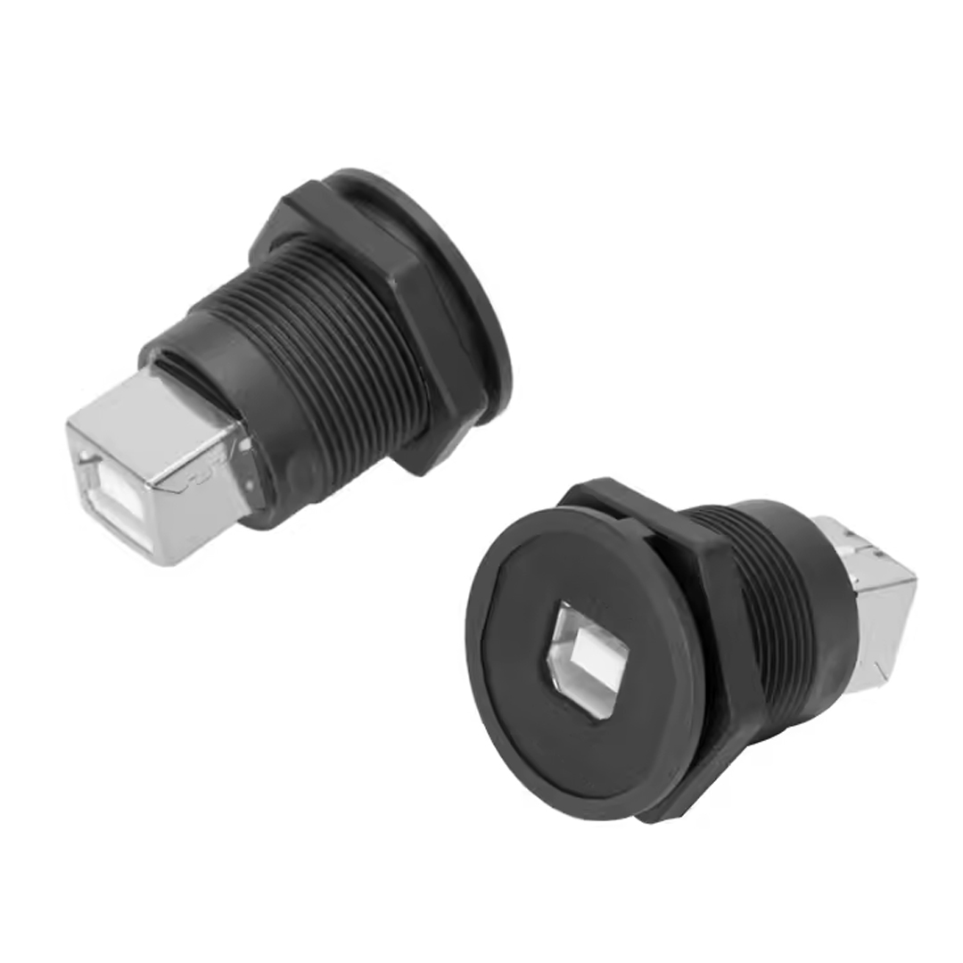 USB-04C-BK 22 MM PANO TİP SİYAH USB B DİŞİ SOKET (4812)