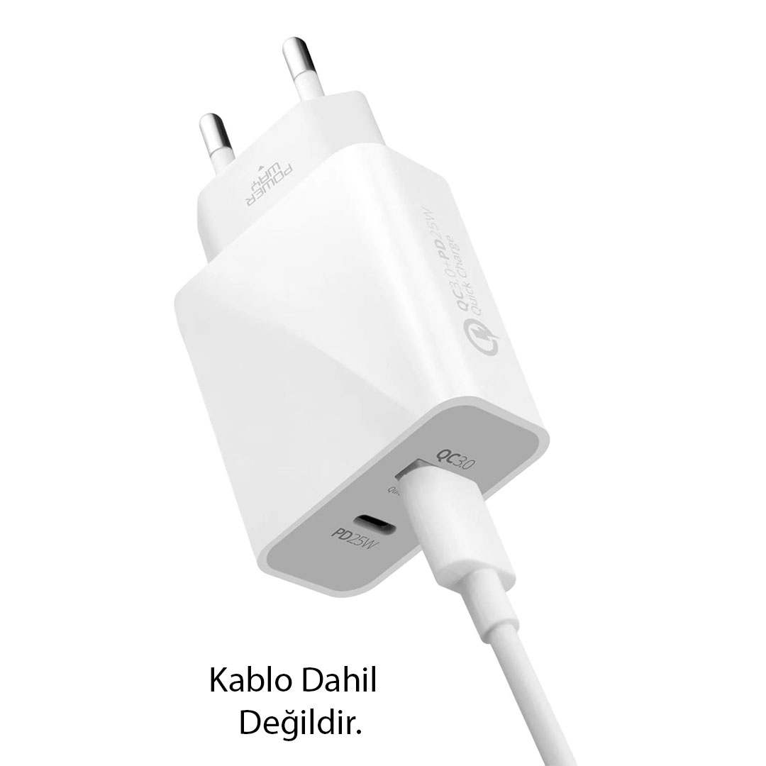 USB 3.0 / TYPE-C 25W 3.0A HIZLI ŞARJ ALETİ BAŞLIĞI PD25W (4812) USB 3.0 / TYPE-C 25W 3.0A HIZLI ŞARJ ALETİ BAŞLIĞI PD25W (4812)