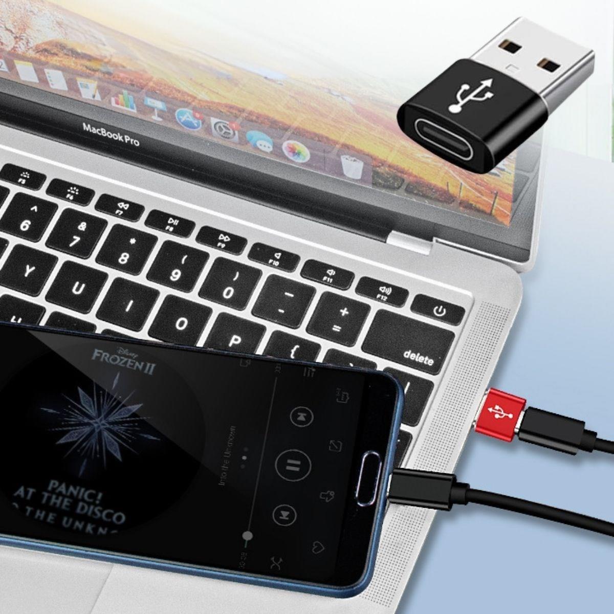 USB&#39;den TYPE-C &#39;ye Dönüştürücü Adaptör Veri Aktarımı Sağlayıcı Şarj Data Çevirici (4812)