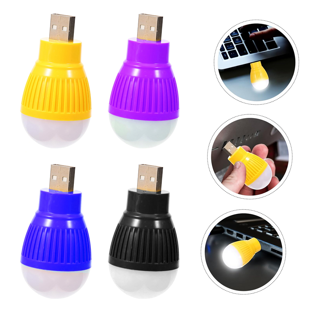 USB BEYAZ GECE LAMBASI MİNİ AMPUL AYDINLATMA (4812)